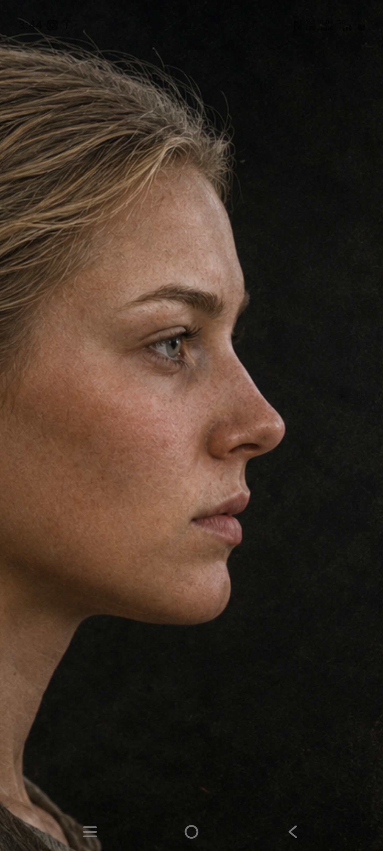 Side-profile concept portrait of Willow
